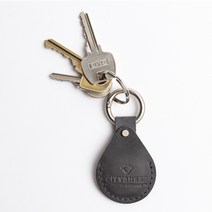 CITYSHEEP 시티쉽 애플 에어태그(AirTag) 케이스 보호슬리브 핸드메이드 천연가죽, 그레이