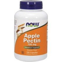 USA 직구 NOW 푸드 Supplements Apple Pectin 화이트보틀 700 식이섬유 블루탑 mg 120Cap 1팩, 수량, 상세참조