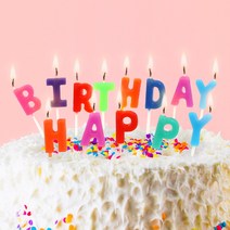 해피버스데이초 해피초 생일케이크 기념 캔들, 단품