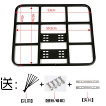 피자통 보온상자 배달통 배달가방 자전거 짐받이 고정 뒷자석 차량거치대 받침대, 블랙 프레임
