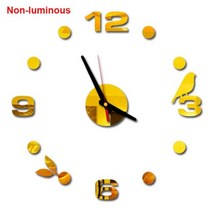 시계만들기 시계바늘 벽 시계 현대 디자인 빛나는 틀 벽시계 DIY 디지털 시계 스티커 조용한 석영 홈 장식 데칼 뜨거운, No Luminous K3_Diameter 40-60c