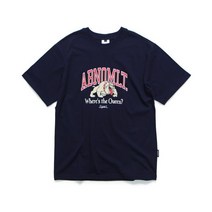 남자 여자 쿨 면 봄 반팔티 티셔츠 앱놀머씽 ABT23 T-SHIRT (NAVY)