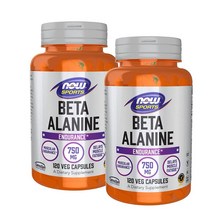 나우푸드 베타-알라닌 750 mg 120정 NOW Beta-Alanine, 2팩