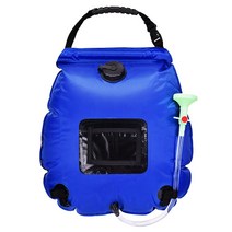 AOTU 20L 휴대용 태양 난방 샤워 가방 야외 캠핑 목욕 물 가방, d|프랑스, 블루, 20L Shower Bag D