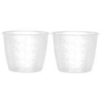 2 팩 쌀 측정 컵 투명 플라스틱 주방 밥솥 교체 컵 주방 용품 120, 분명한