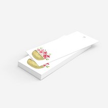 앳원스 캘리그라피용 책갈피 플라워무지택10종 100매, 고평량플라워택_04(100매)