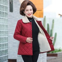 겨울 할머니 패딩 중년여성 오리털 점퍼 슬림라인 방한옷 T10