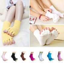 운동할때 양말 예쁜 삭스 쇼핑 수면 고양이 발가락 [SN:83892B#724], 블랙