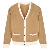 편집샵 드럭스 메종키츠네 메종키츠네 23SS 여성 베이비 폭스 바이컬러 가디건 베이지 HU00542KT1036 P221 (P002606202)