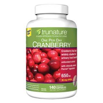 트루네이처 원퍼데이 크랜베리 650 mg 3개월 분 140정 Trunature One Per Day Cranberry, 1개, 1