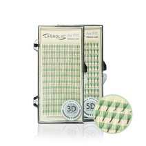 래쉬홀릭 에어핏 볼륨래쉬 3D 5D 속눈썹 러시안볼륨모, JC컬(R컬), 13mm