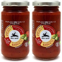 ALCENERO 아르체네로 유기 파스타 소스 토마토 바질 200g 2팩