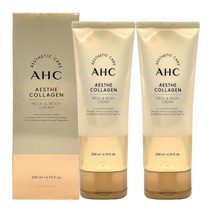 AHC에이에이치씨 에스테 콜라겐 넥 앤 바디크림 미백 주름개선 크림 200ml 2개