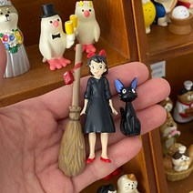 마녀배달부 키키 지브리 고양이 지지 피규어 화분장식 DIY 화분꾸미기 어항꾸미기, 1.마녀배달부3종세트
