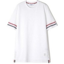 톰브라운 23SS RWB 트리밍 텍스처 코튼 반팔티 MJS204A J0046 100