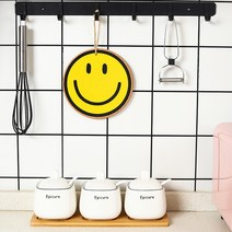 스마일 코르크 냄비받침 티코스터 컵받침 화병받침