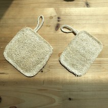 앙주파크 천연 루파 네모 수세미 2개/4개 친환경 주방 설거지, 3. 루파 혼합 4개 (정사각2+직사각2)