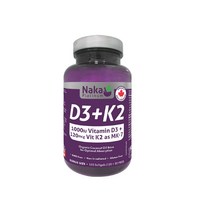 나카플래티넘 비타민 D3+K2 MK-7 120mcg 1000IU 150소프트젤, 1병
