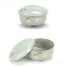 [B1P] 도자기 한정식 밥공기 밥그릇 12.5x8.5cm 뚜껑포함 / 공기그릇 도자기밥그릇 공기대접 국공기 뚜껑있는밥그릇 ( B1P / 30129EA ), 본상품선택, 본상품선택