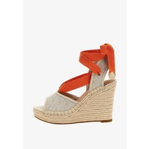 게스 HALONA 4G 로고 High heeled 하이힐 샌들 베이지 여성 웨지힐 [독일]