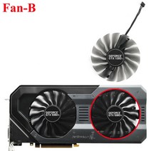 냉각팬Palit GTX 1080 Super JetStream 그래픽 카드 냉각 팬용 95MM GAA8S2U 0.45A GTX1080 비디오 팬, 02 Fan-B