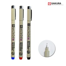 [씨엠몰-JS] 사쿠라 피그마 마이크론 01 (0.25mm) 캘리 일러스트 만화그리기, 1개, 파랑