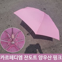카르페디엠 도트 무늬 5단 미니 우산겸 양산 PI