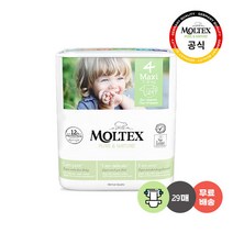 몰텍스 친환경 기저귀 밴드형 4단계 1팩 (29매) / 유럽 에코인증, 단품