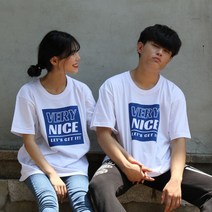 빈스패밀리 VERY NICE! 프린트 반팔 티셔츠 커플티 국내산