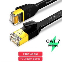 네트워크 모니터링 테스트기 Samzhe-이더넷 케이블 Cat7 랜 UTP CAT 7 RJ 45 네트워크 RJ45 인터넷 모뎀 라우터 케이블용 패치 코드, 09 CAT 7 Fat Black, 07 8m
