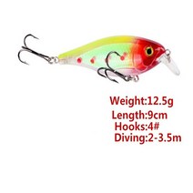빅 베이트 루어 새로운 3D 눈 큰 움직이는 낚시 미끼 9cm 12.5g 바다 트롤링 미노 일본 Swimbait 미친 크랭, 02 B