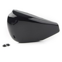 배터리 페어링 커버 오토바이 왼쪽 배터리 사이드 페어링 커버 할리 데이비슨 Sportster 883 1200 2008-201, 01 Black