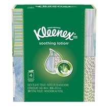 Kleenex 로션 페이셜 티슈 (디자인 및 색상은 다를 수 있음) 75개 (4팩) 4498989899