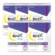 화이트 시크릿홀 수퍼롱 오버나이트 생리대 날개형, 8개입, 5개
