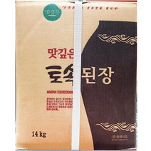 동하유통 토속 된장 14kg 양념 국 숙성 고깃집 식자재