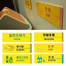 [ 재활용품 포멕스 사인표지판 6종 ] 분리수거 안내판 표시판 표지판 종이류 병류 플라스틱류 캔류 일반쓰레기 부착판 분리수거 -72394EA, 쿠팡 플라스틱류 1530, 쿠팡 본상품선택