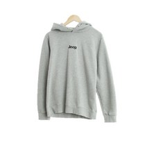 Jeep 그레이 면혼방 후드티 공용 3570