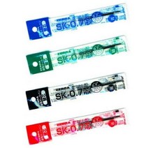 [KT알파쇼핑][바보사랑]제브라 유성볼펜 클립온전용 SK 4C 리필심 5개, SK／0.7레드, 본상품선택