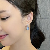 피엔에스갤러리 크리스탈 퓨어 스타 워터드롭 귀걸이 E023