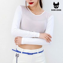 골프 메쉬 볼레로 티셔츠 크롭 기능성 팔토시 쿨토시 자외선차단 쿨링냉감 이너웨어 캐디용품, 메쉬 볼레로 티셔츠 M