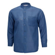 [파파브로] 남성 국산 캐주얼 헨리넥 셔츠 남방 WG-SHA-5-1-네이비