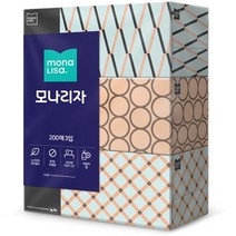 모나리자 각티슈 200매 3입 미용티슈 뽑아쓰는티슈 핸드타올, 본상품선택