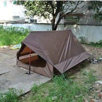 면 티피텐트 인디언 피라미드 텐트 화목난로 뜨거운 판매 Ultralight 2-3 사람 방수 야외 캠핑 텐트 CZX-5, 02 브라운