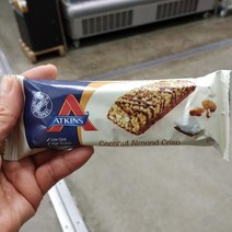 [엣킨스] 저탄수 고지방 코코넛 아몬드 크레스 바 60g 뉴트리션바, 6개