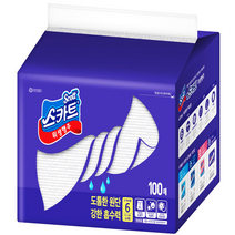 코스트코 스카트 빨아쓰는 위생 행주 100매 주방 키친 치킨 크린 타올 타월 스카티 행주, 스카트 다용도 위생행주 100매