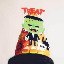깜찍 할로윈 고깔모자 만들기 프랑켄랜덤 할로윈 분장 할로윈 소품 귀여운 파티