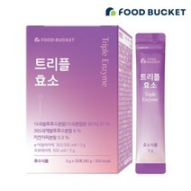 푸드버킷 푸드버킷 트리플 15곡 소화 발효 효소 3g 30포 1박스, 1개, 단일옵션