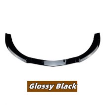 벤츠 범퍼 스포일러 바디 키트 디퓨저 자동차 앞 스플리터 립 메르세데스 CLA 클래스 C117 CLA200 260 CLA45 AMG 2013-2015 3 피스, [01] Glossy Black