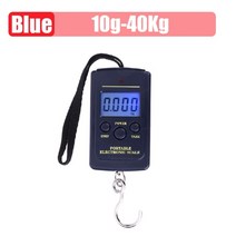산업용 매달림 톤백 크레인 전자 저울 40kg10g 주방 저울 낚시 수하물을위한 미니, 딥 블루 10g-40kg