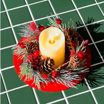 [플로자인] 캔들홀더 led캔들 미니리스 선물 - 초포함 완제품